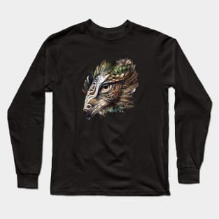 hairy snake head and sleepy eyes Long Sleeve T-Shirt